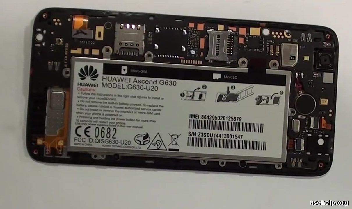 Разобрать Huawei Ascend G630
