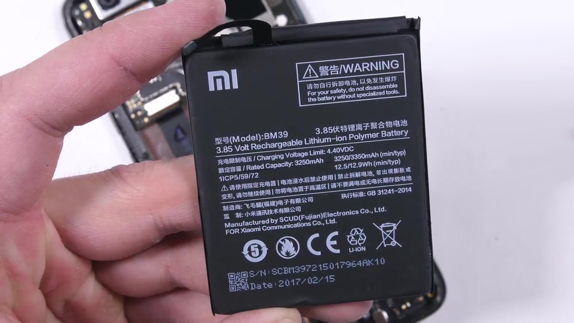 Разобрать Xiaomi MI6