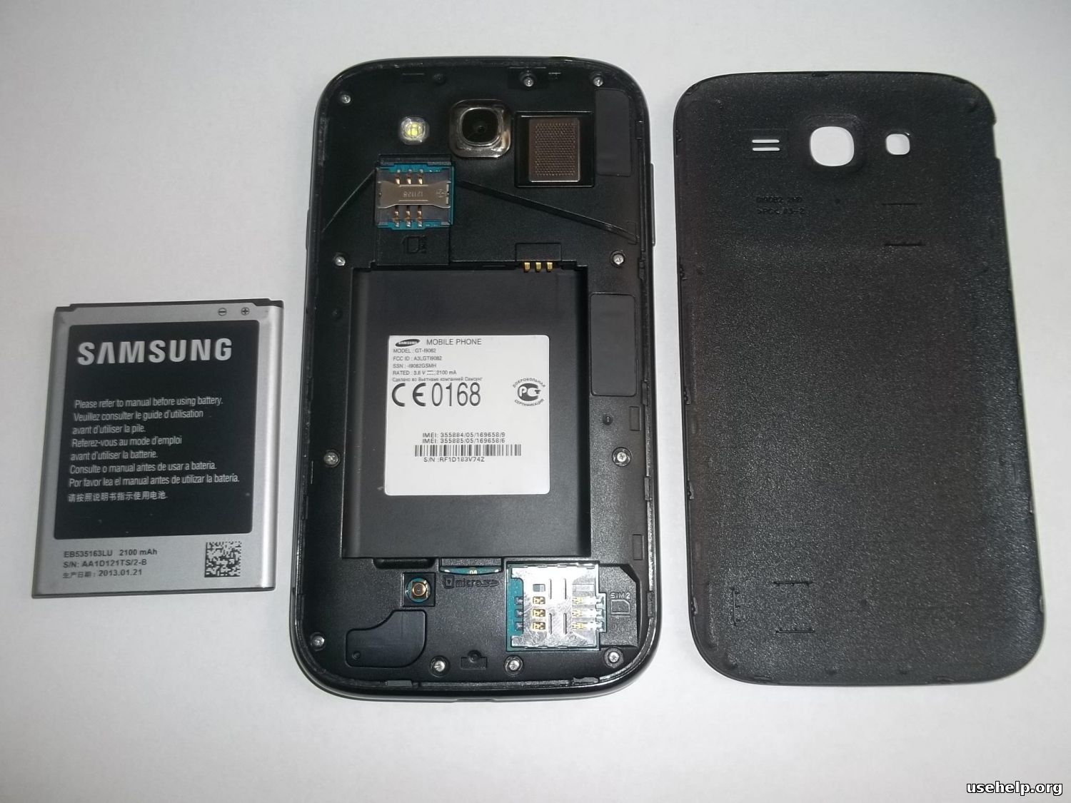 Разобрать Samsung Galaxy Grand Duos GT-i9082