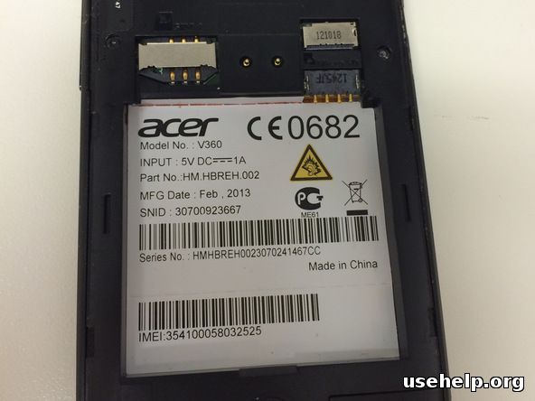 Разобрать Acer Liquid E1