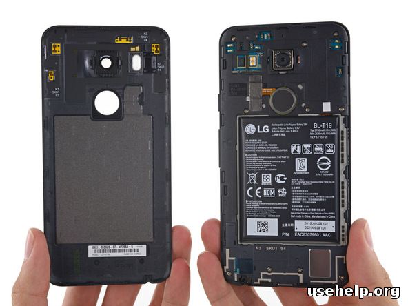 Разобрать LG Google Nexus 5X