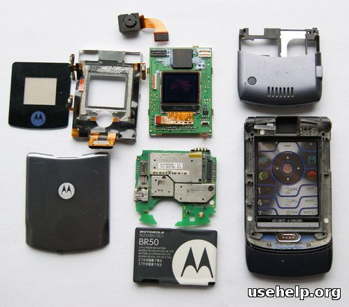 Разобрать Motorola V3i