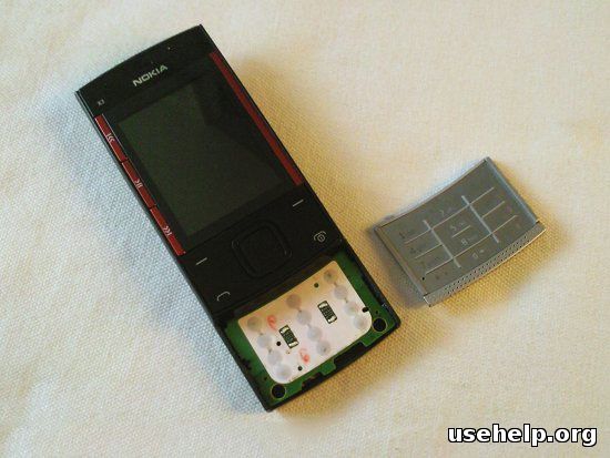Разобрать Nokia X3